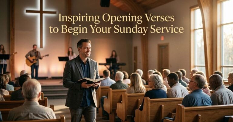 Inspiring Opening Verses to Begin Your Sunday Service