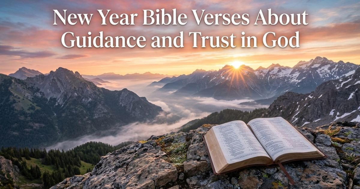 New Year Bible Verses About Guidance and Trust in God