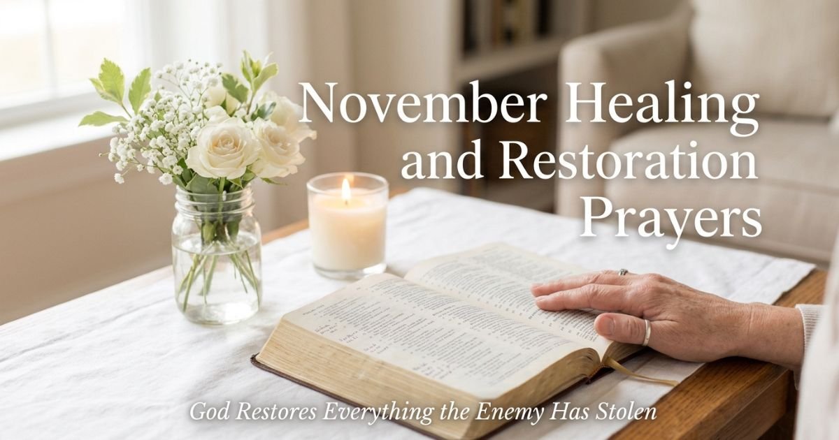 November Healing and Restoration Prayers