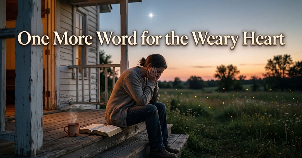 One More Word for the Weary Heart