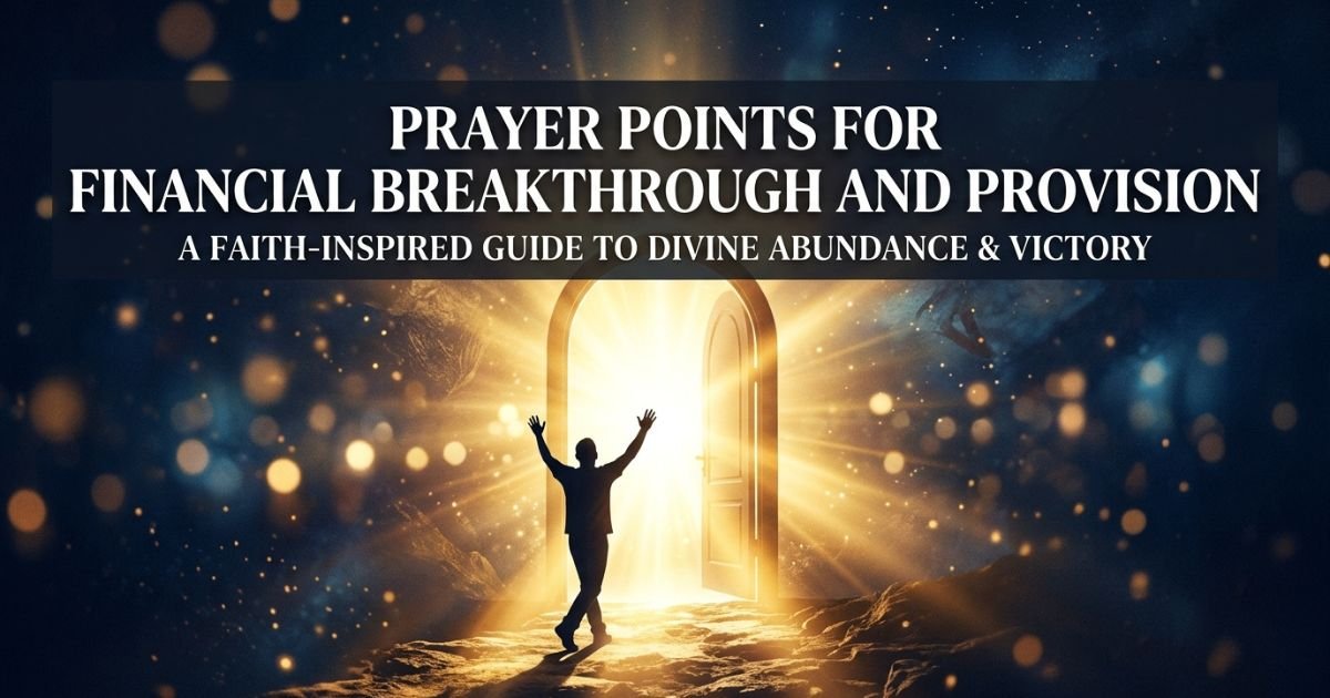 Prayer Points for Financial Breakthrough and Provision