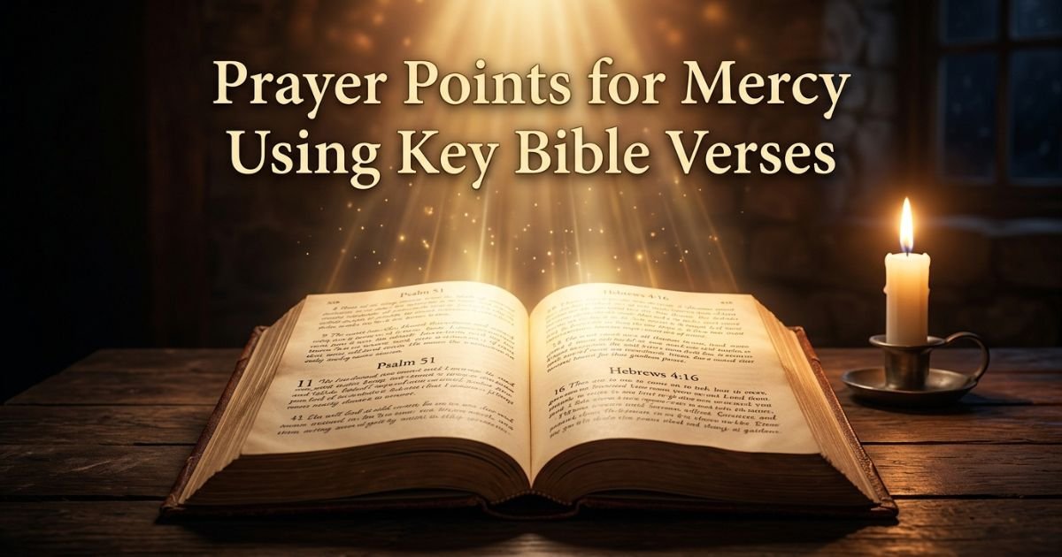 Prayer Points for Mercy Using Key Bible Verses