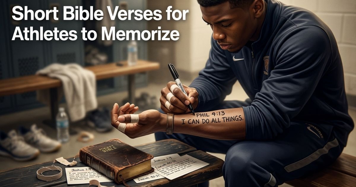 Short Bible Verses for Athletes to Memorize