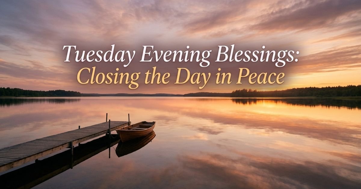 Tuesday Evening Blessings: Closing the Day in Peace