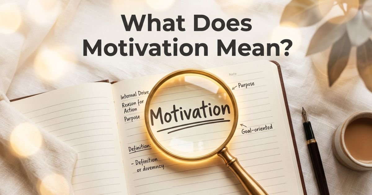 What Does "Motivation" Mean?