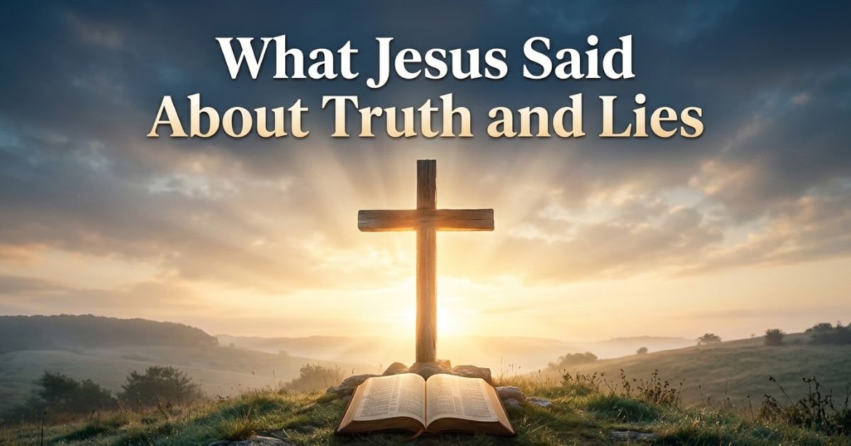 What Jesus Said About Truth and Lies