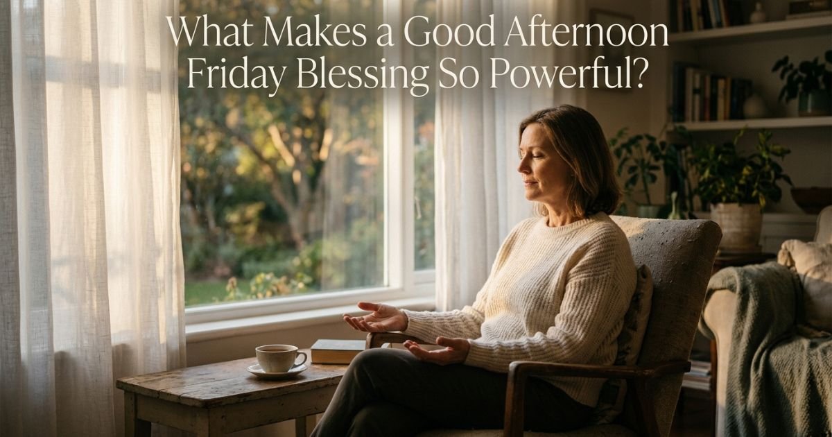 What Makes a Good Afternoon Friday Blessing So Powerful?