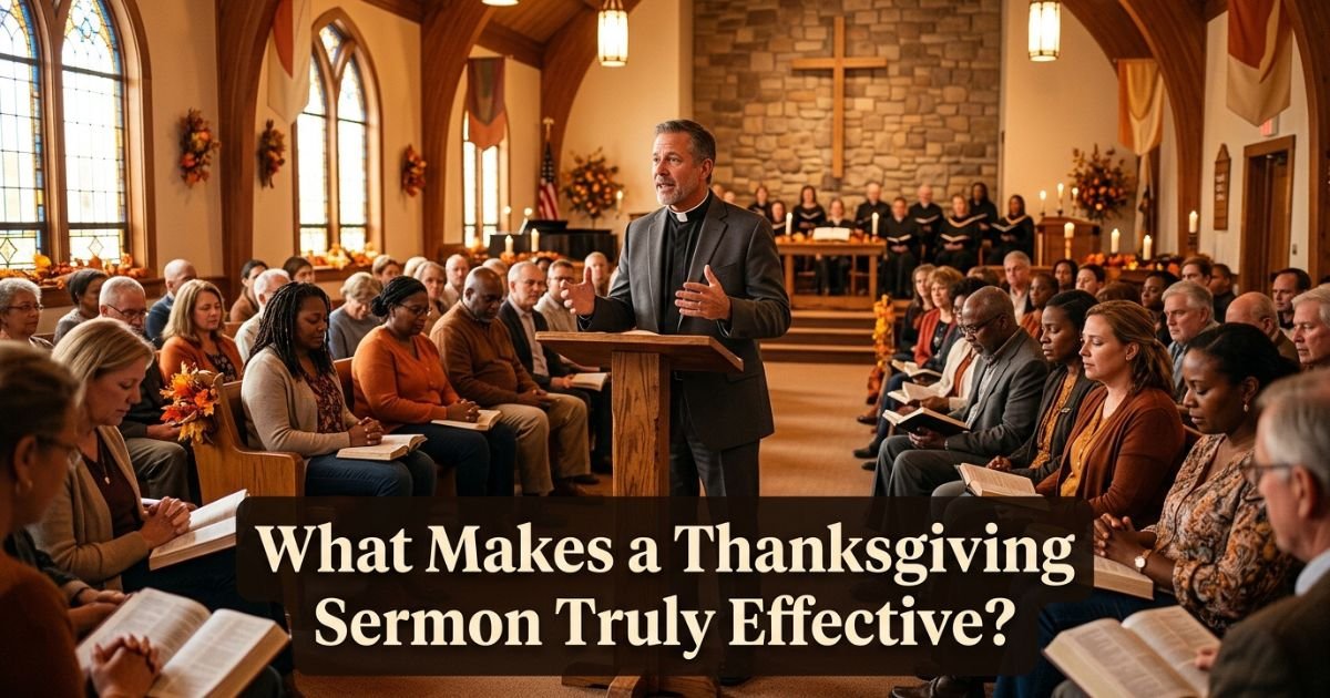 What Makes a Thanksgiving Sermon Truly Effective?