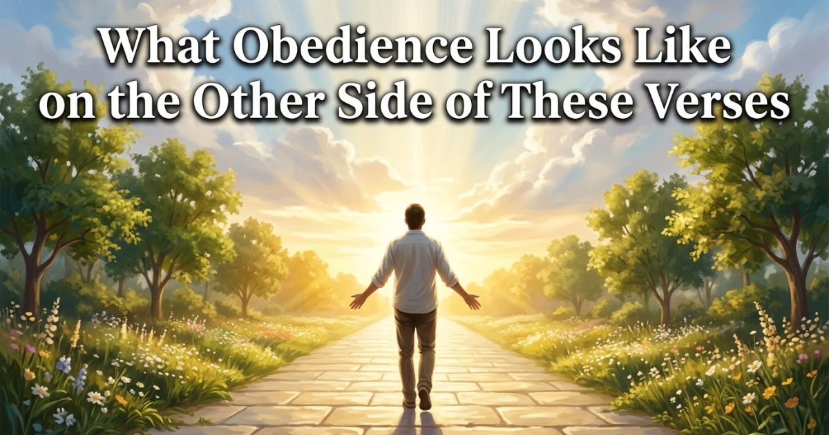 What Obedience Looks Like on the Other Side of These Verses