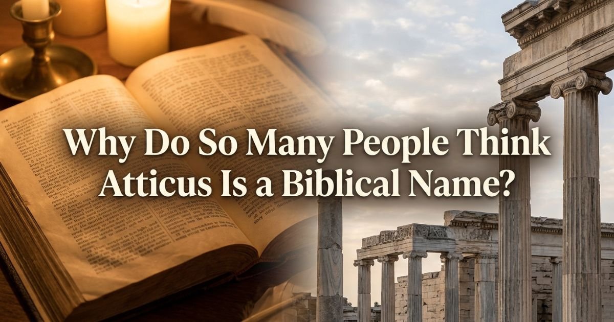Why Do So Many People Think Atticus Is a Biblical Name?