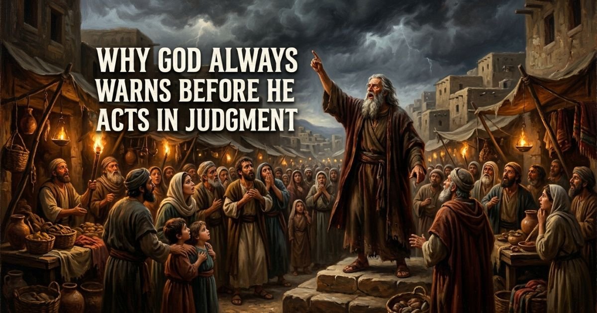 Why God Always Warns Before He Acts in Judgment