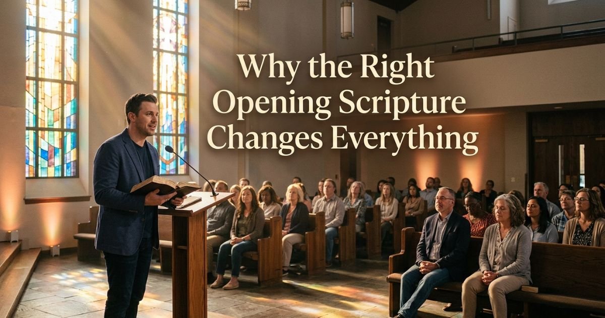 Why the Right Opening Scripture Changes Everything