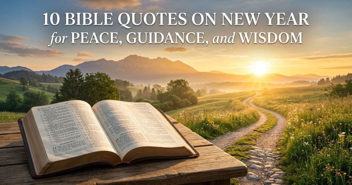 10 Bible Quotes on New Year for Peace, Guidance, and Wisdom