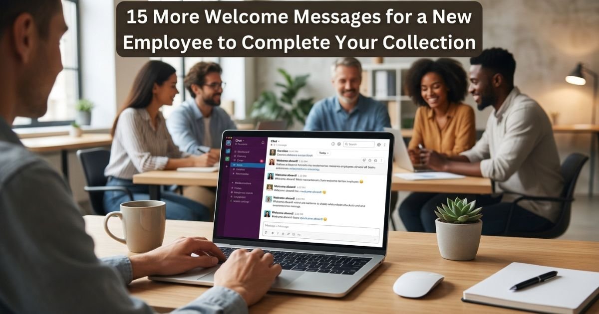 15 More Welcome Messages for a New Employee to Complete Your Collection