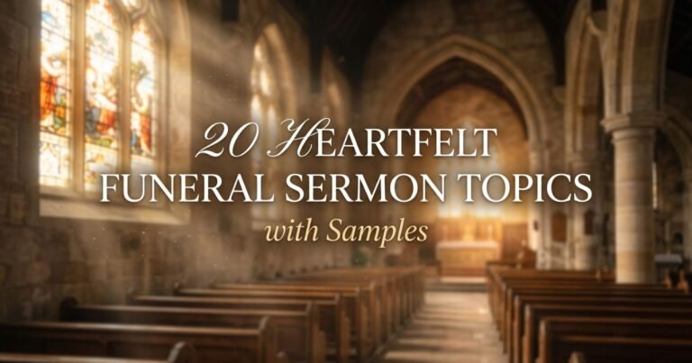 20 Heartfelt Funeral Sermon Topics with Samples