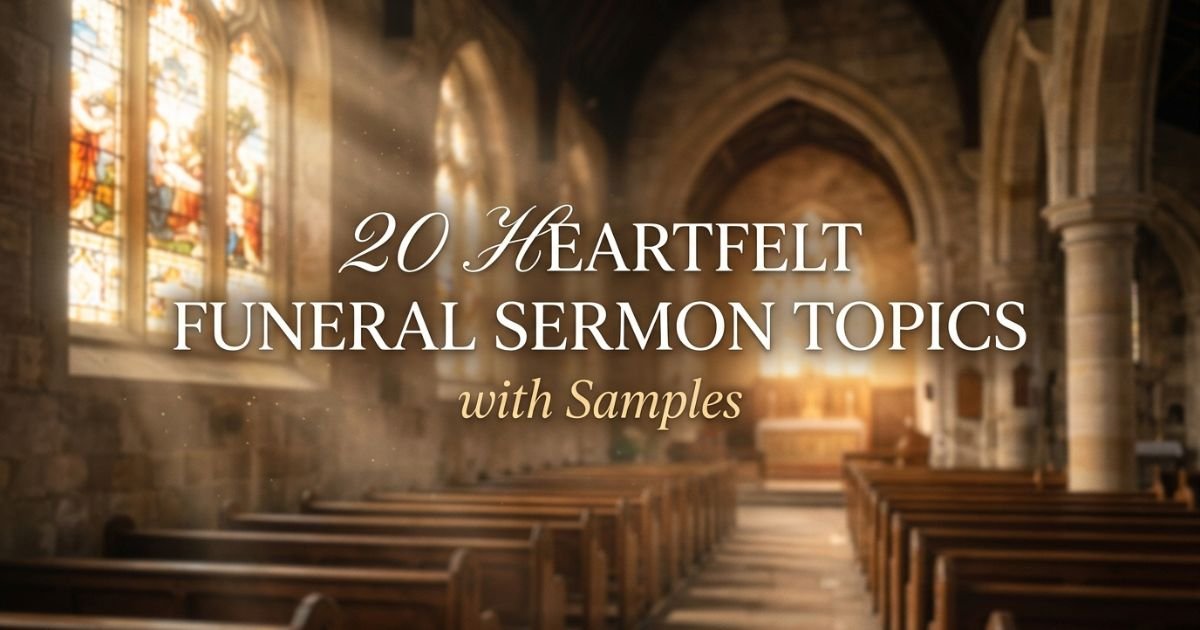 20 Heartfelt Funeral Sermon Topics with Samples