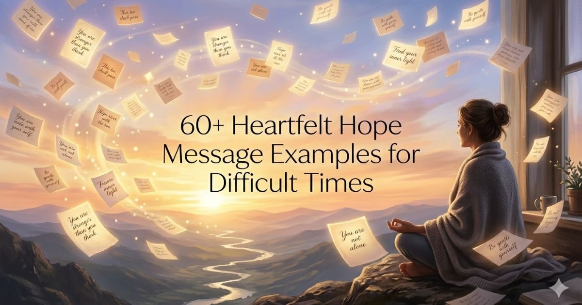 60+ Heartfelt Hope Message Examples for Difficult Times
