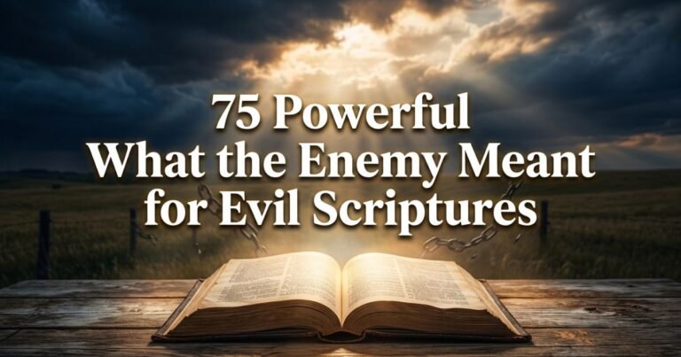 75 Powerful What the Enemy Meant for Evil Scriptures