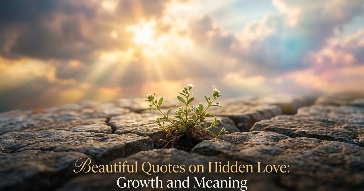 Beautiful Quotes on Hidden Love: Growth and Meaning