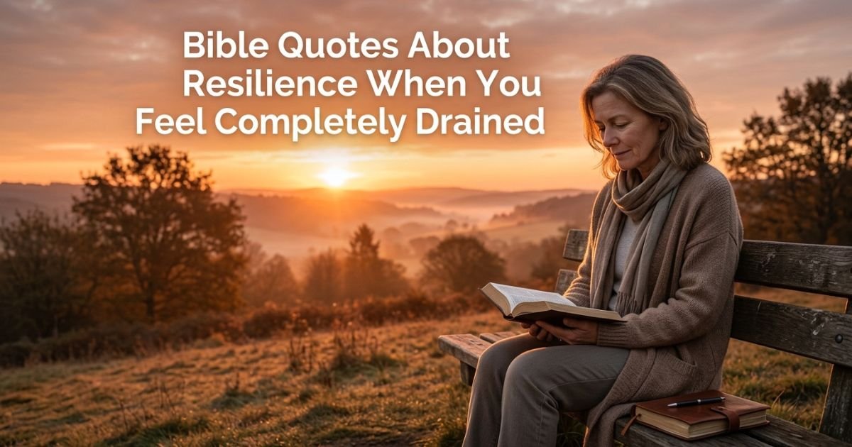 Bible Quotes About Resilience When You Feel Completely Drained