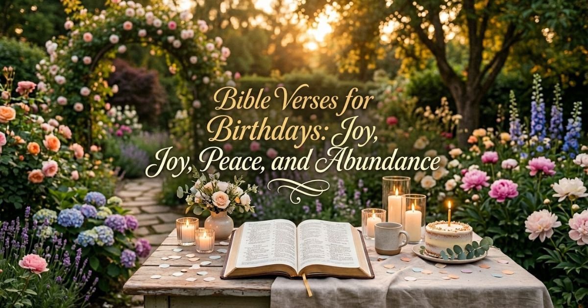 Bible Verses for Birthdays: Joy, Peace, and Abundance