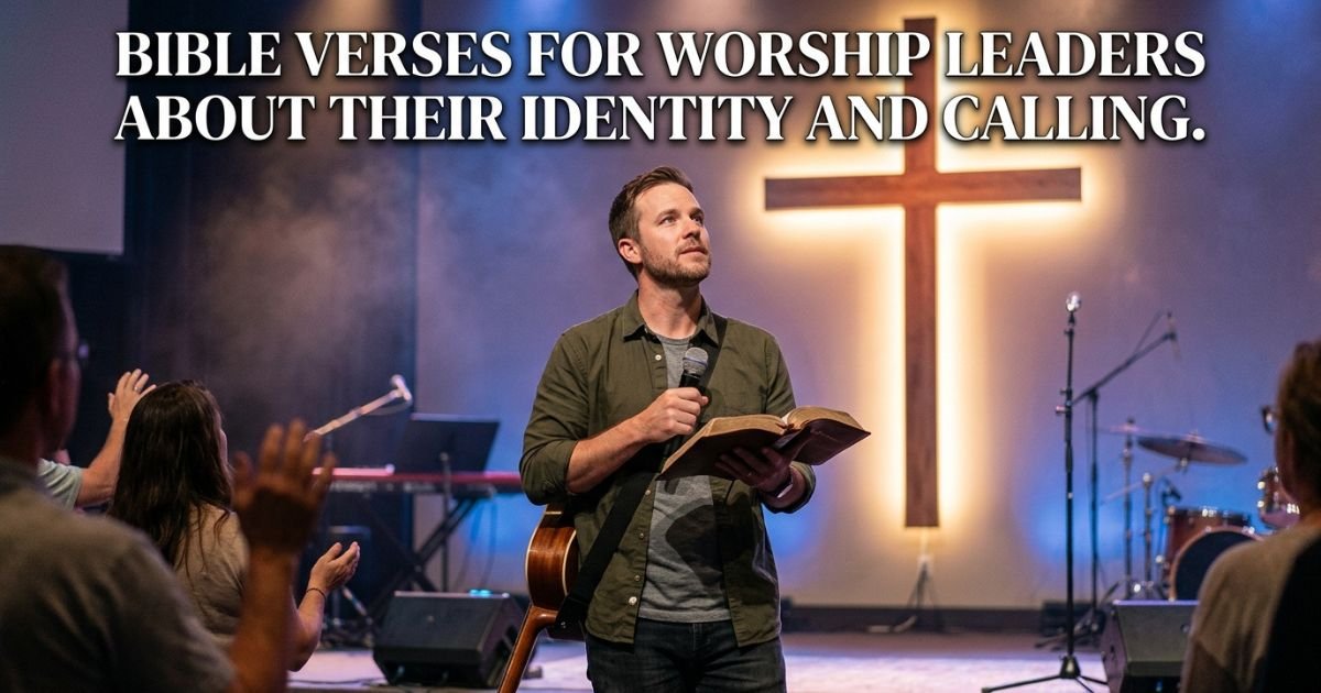 Bible Verses for Worship Leaders About Their Identity and Calling