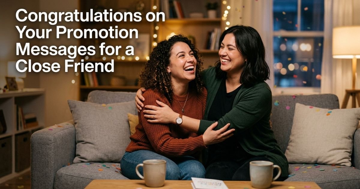 Congratulations on Your Promotion Messages for a Close Friend