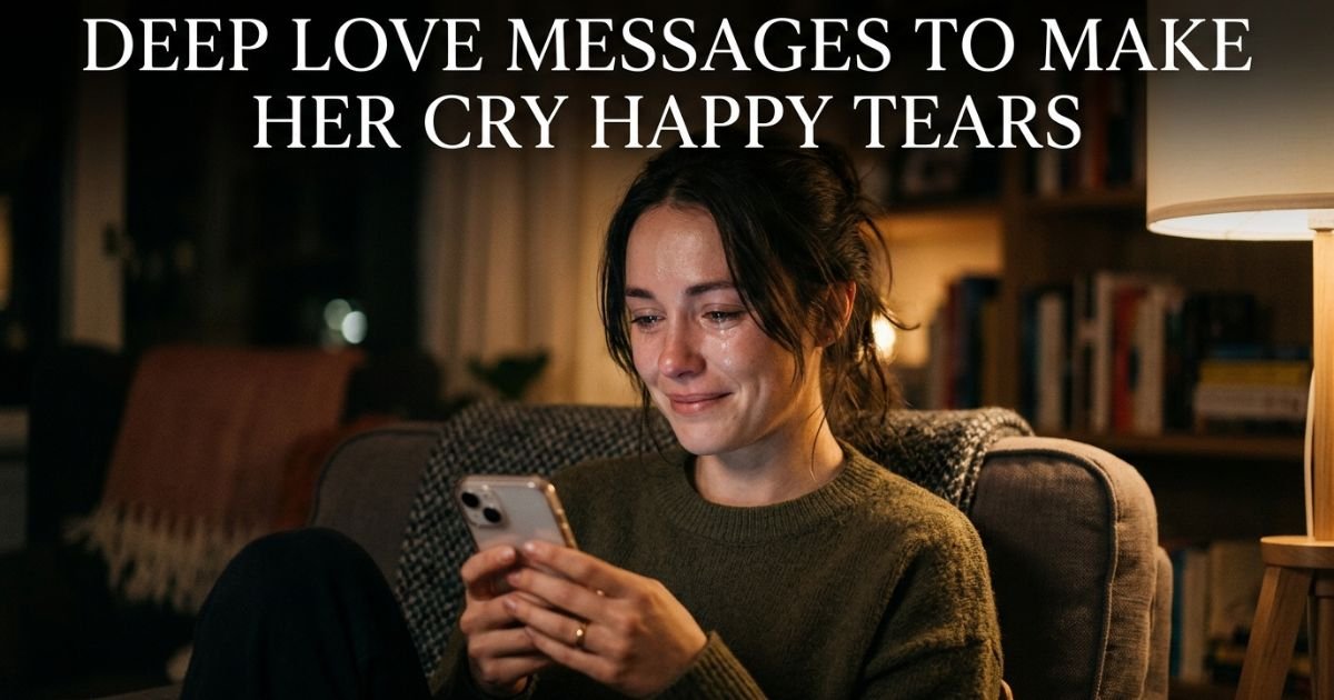 Deep Love Messages to Make Her Cry Happy Tears