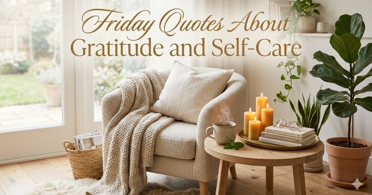 Friday Quotes About Gratitude and Self-Care