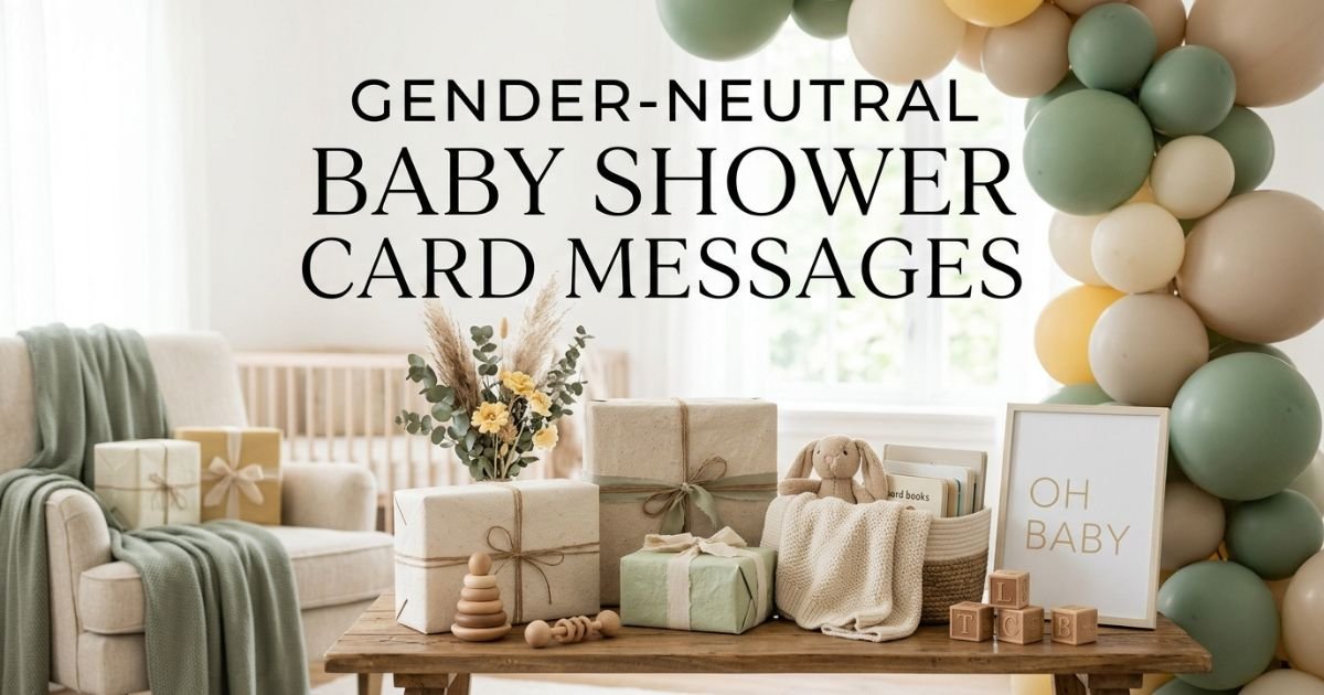 Gender-Neutral Baby Shower Card Messages