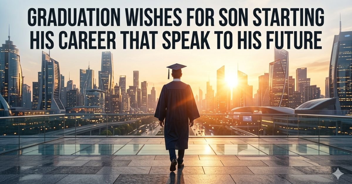 Graduation Wishes for Son Starting His Career That Speak to His Future