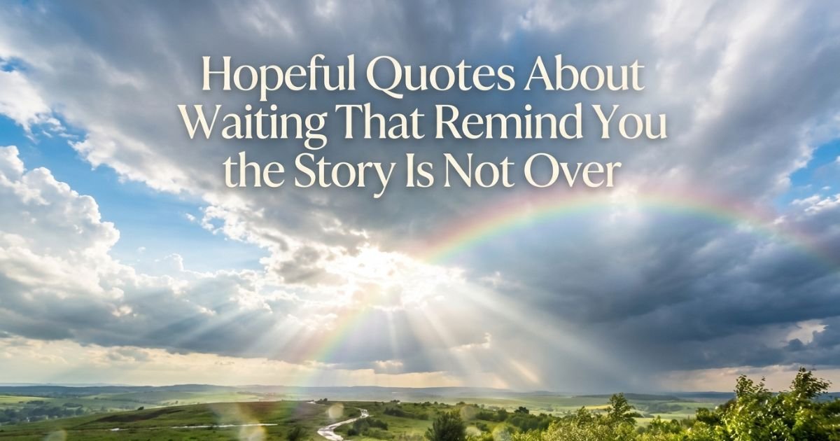 Hopeful Quotes About Waiting That Remind You the Story Is Not Over