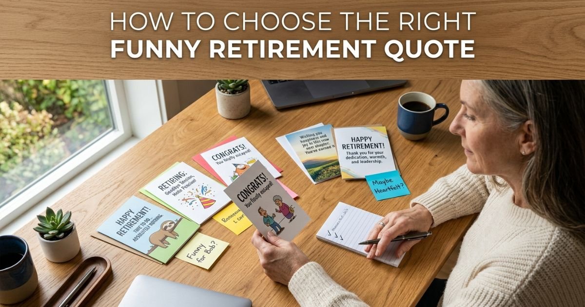 How to Choose the Right Funny Retirement Quote