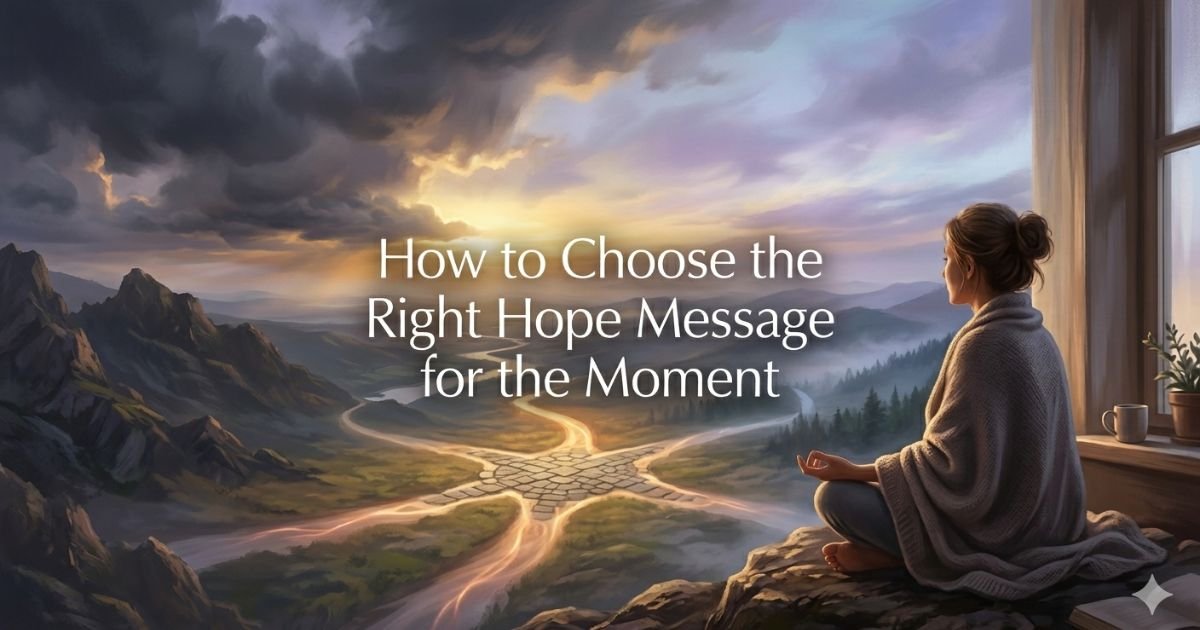 How to Choose the Right Hope Message for the Moment