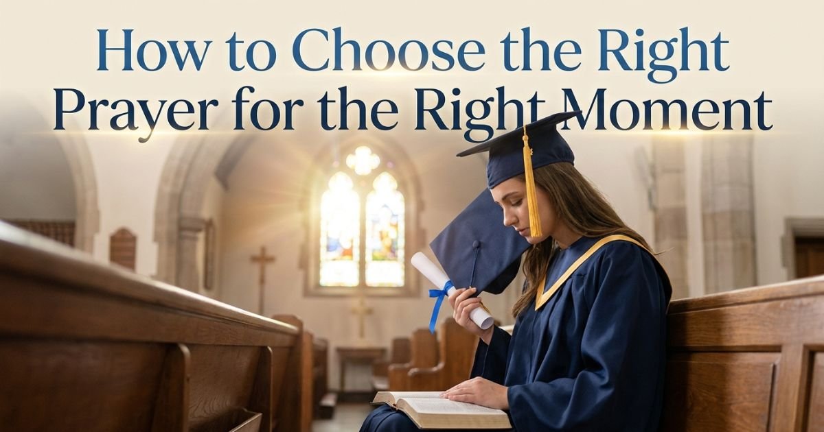 How to Choose the Right Prayer for the Right Moment