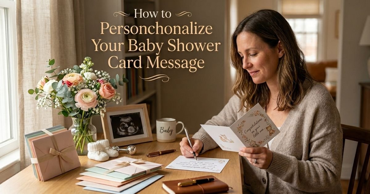How to Personalize Your Baby Shower Card Message