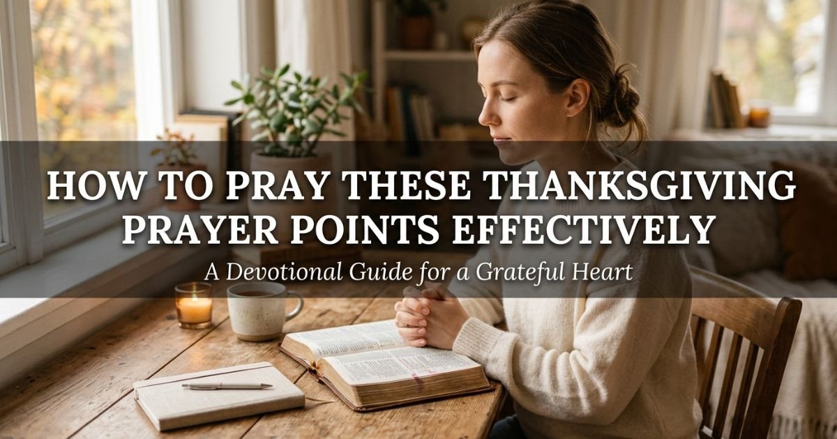 How to Pray These Thanksgiving Prayer Points Effectively