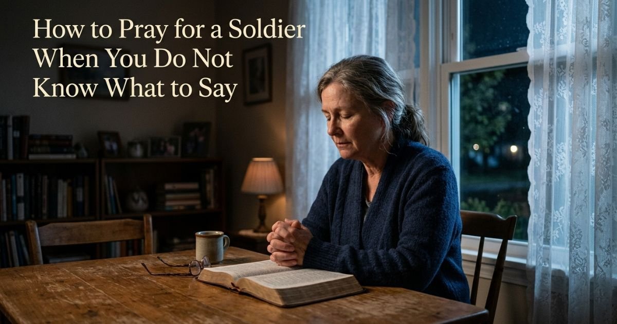How to Pray for a Soldier When You Do Not Know What to Say