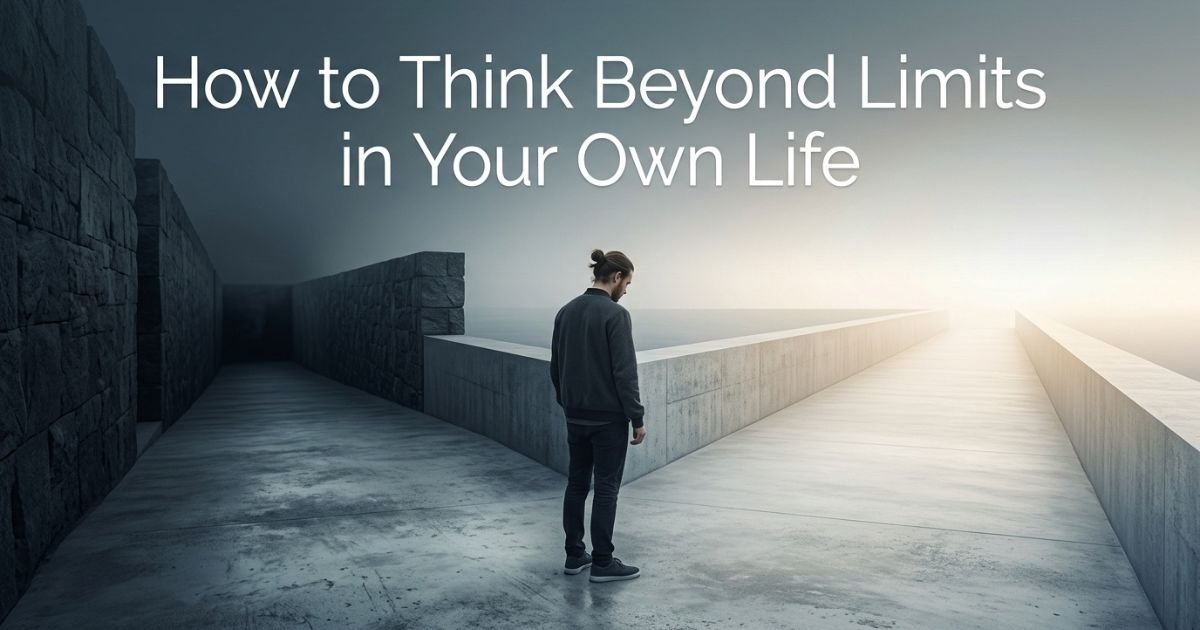 How to Think Beyond Limits in Your Own Life