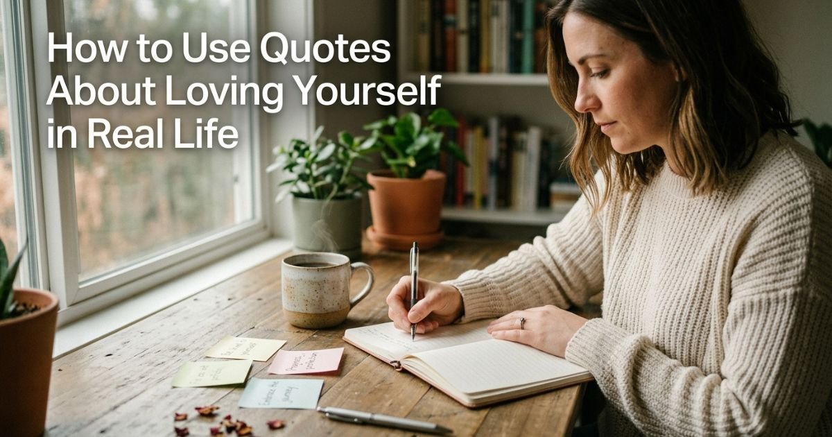 How to Use Quotes About Loving Yourself in Real Life