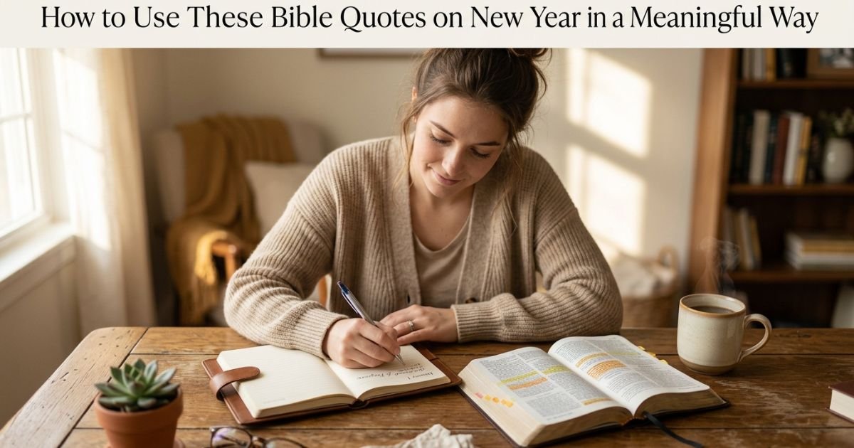 How to Use These Bible Quotes on New Year in a Meaningful Way