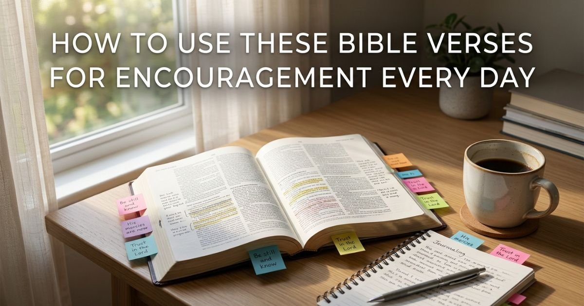 How to Use These Bible Verses for Encouragement Every Day