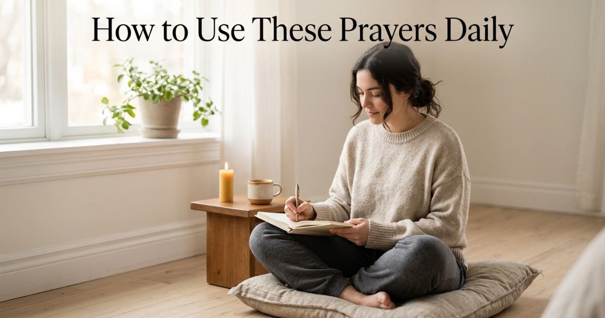 How to Use These Prayers Daily