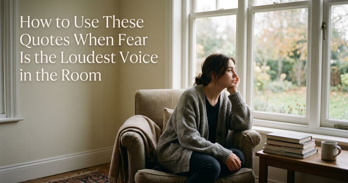 How to Use These Quotes When Fear Is the Loudest Voice in the Room