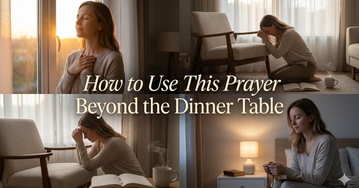 How to Use This Prayer Beyond the Dinner Table