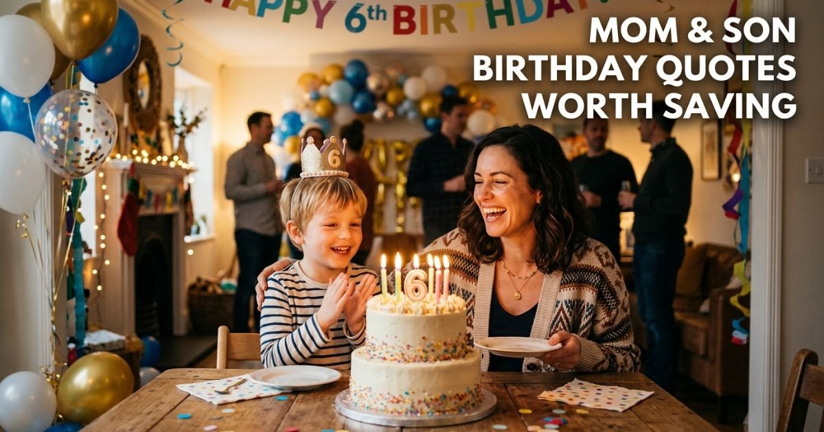 Mom and Son Birthday Quotes Worth Saving