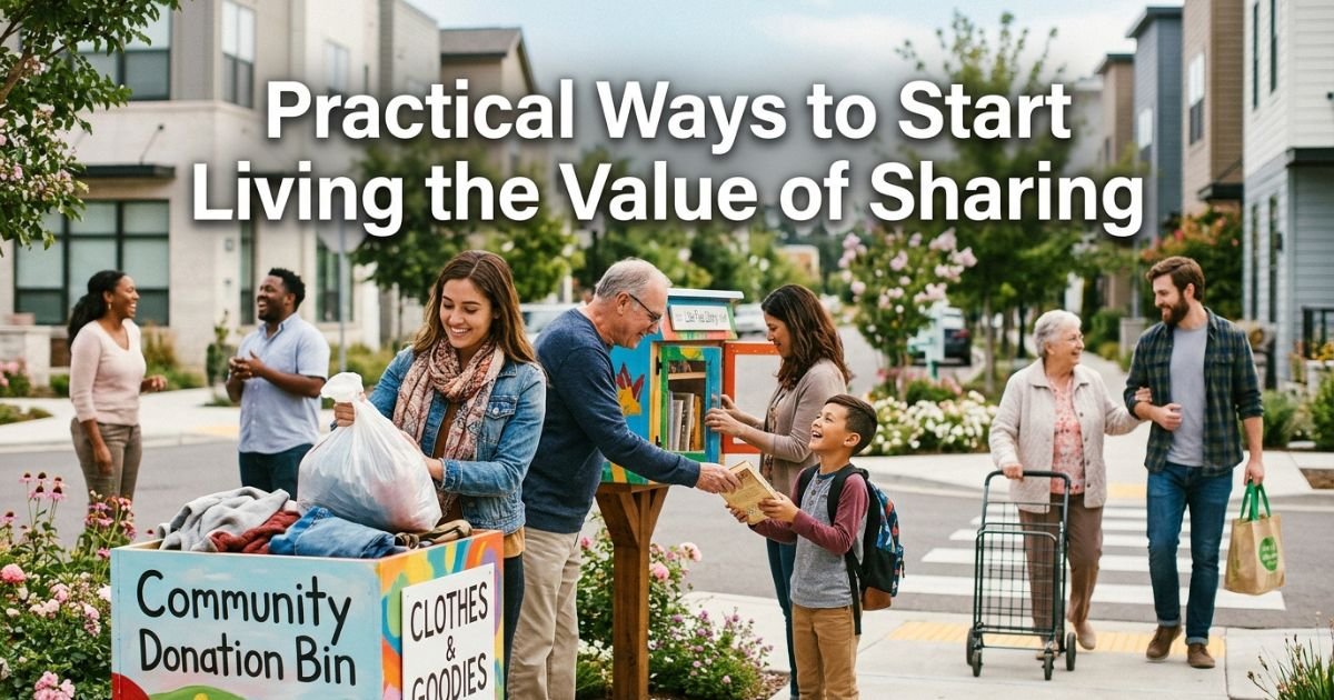 Practical Ways to Start Living the Value of Sharing