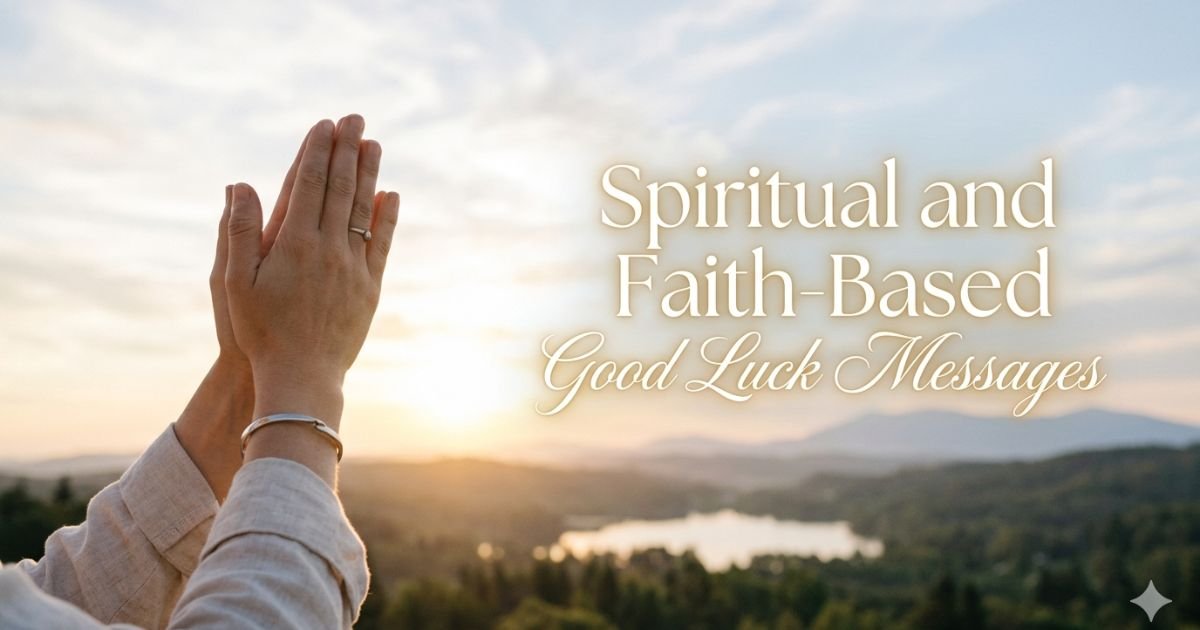 Spiritual and Faith-Based Good Luck Messages