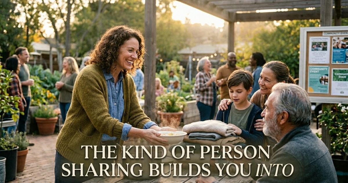 The Kind of Person Sharing Builds You Into