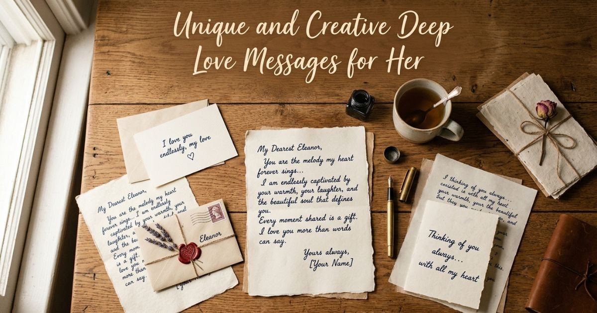 Unique and Creative Deep Love Messages for Her